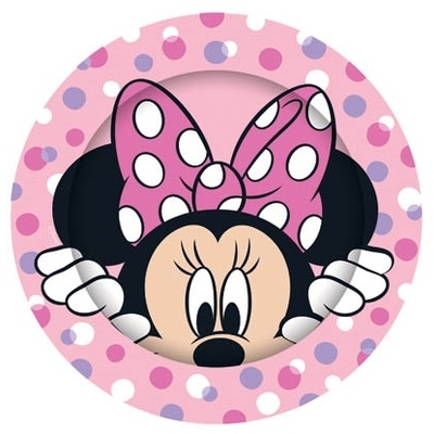 Minnie Mouse 23cm 9in Round Paper Plates (Pk 8)