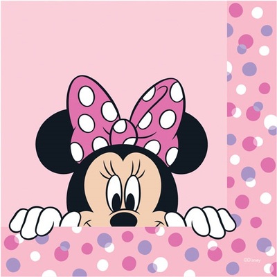 Minnie Mouse 2 Ply Paper Lunch Napkins (Pk 20)