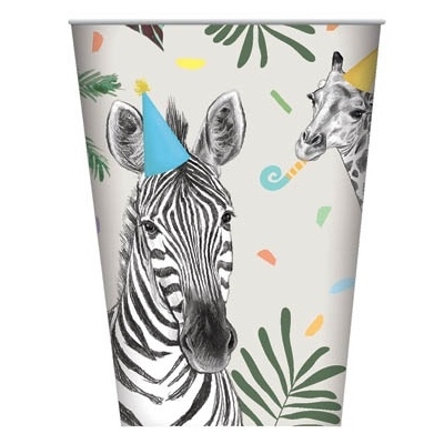 Jungle Party Paper Cups (Pk 8)