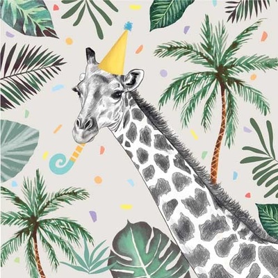 Jungle Party Print 2Ply Lunch Napkins (Pk 20)
