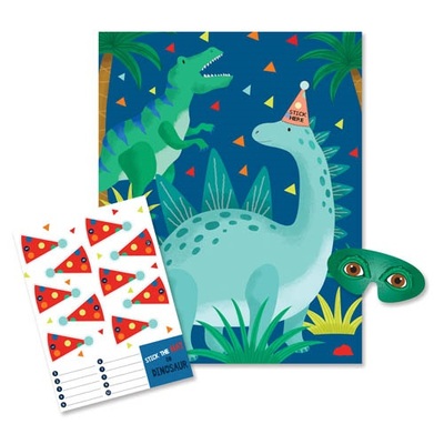 Pin The Hat On The Dinosaur Party Game