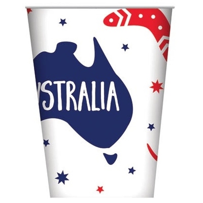 Australian Icons 250ml Paper Cups (Pk 6)