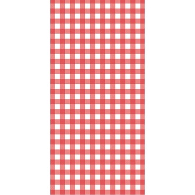Red Gingham Paper Tablecover 137x274cm