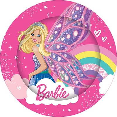 Barbie Round 23cm Paper Plates (Pk 8)