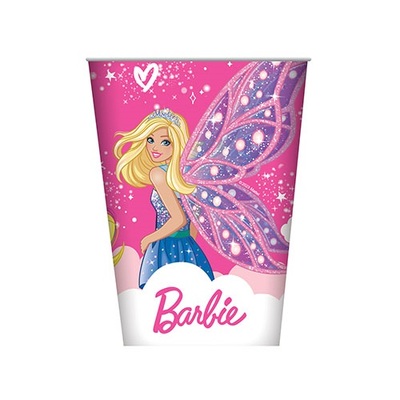 Barbie Unicorn 250ml Paper Cups (Pk 8)