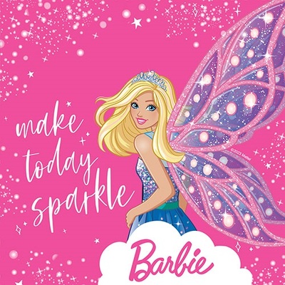 Barbie 2 Ply Paper Lunch Napkins (Pk 20)