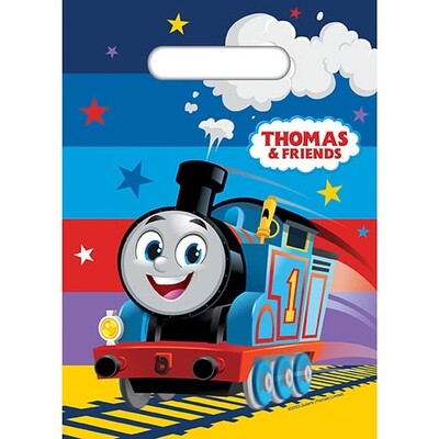 Thomas The Tank Engine Plastic Party Loot Bags Pk 8