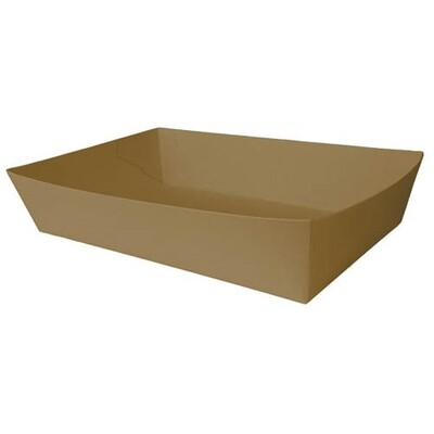 Eco Friendly Kraft Brown Food Trays 21x13cm Pk 8