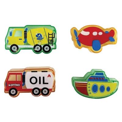 Assorted Transport Sharpeners Party Favours (Pk 4)