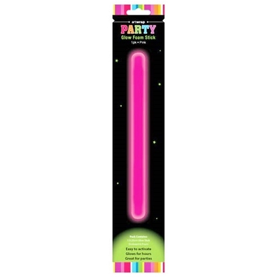 Pink Glow Foam Stick 27cm (Pk 1)