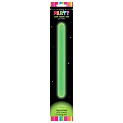 Green Glow Foam Stick 27cm (Pk 1)