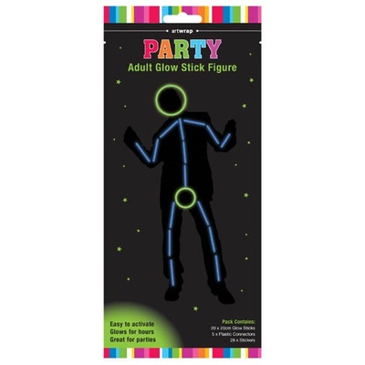 Adult Man Glow Stick Figure Set (53 Pieces)