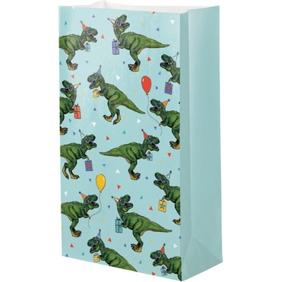 Dinosaurs Paper Party Loot Bags (Pk 8)