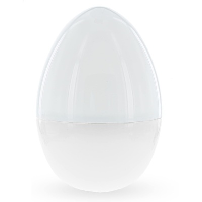 White Fillable Plastic Easter Eggs (Pk 8)