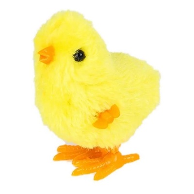 Yellow Wind Up Hopping Easter Chicken Toy (Pk 1)