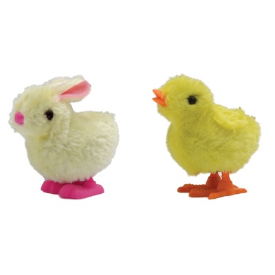 Happy Easter Bunny or Chick Wind Up Toy Party Favour (Pk 2)