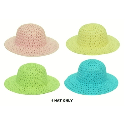 Assorted Colour Child Easter Sun Hat (Pk 1)