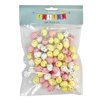 Mixed Colour Easter Speckled Mini Egg Decorations (Pk 100)