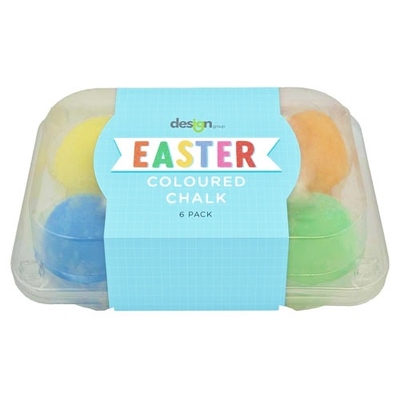 Pastel Easter Egg Chalks in Carton (Pk 6)