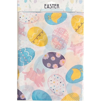 Easter Print Plastic Tablecover 137x178cm (Pk 1)