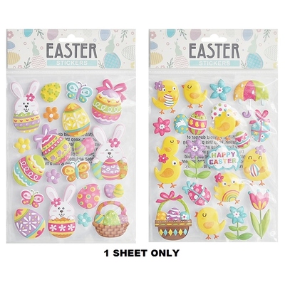 Chicks or Bunnies Easter Stickers (1 Sheet)