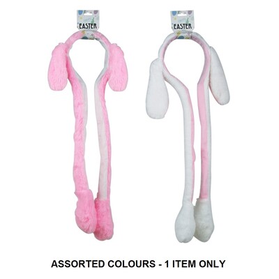Moving Bunny Ears Headband Pink or White Pk 1