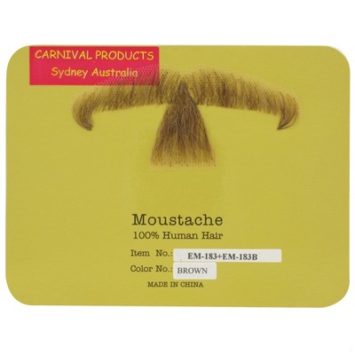 Moustache & Goatee Brown Reggae Pk2 
