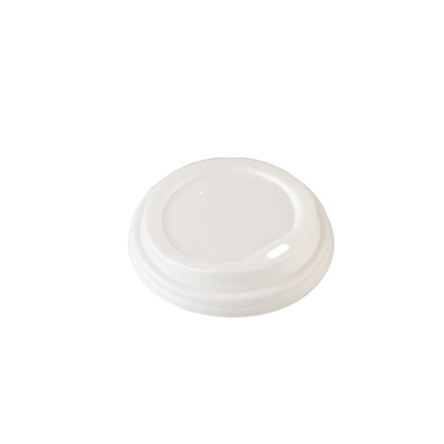 White Flat Lid for 90mm 8/12/16oz Eco Coffee Cups (Pk 50)