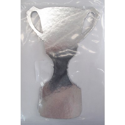  Silver Trophy Melbourne Cup Cutout 15cm Pk 6