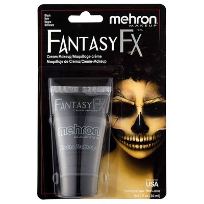 Mehron Fantasy FX Black Makeup Face Paint (30ml) Pk 1