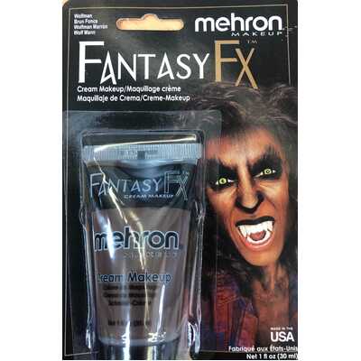Mehron Fantasy FX Werewolf Dark Brown Makeup Face Paint (30ml) Pk 1