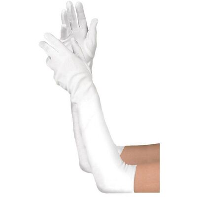 Extra Long White Gloves 56cm (1 Pair)
