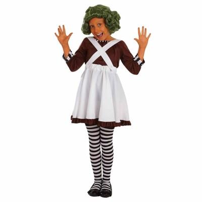 Child Chocolate Factory Worker Girl Costume Size L