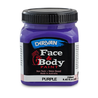 Purple Face and Body Paint (250ml Jar) Pk 1 