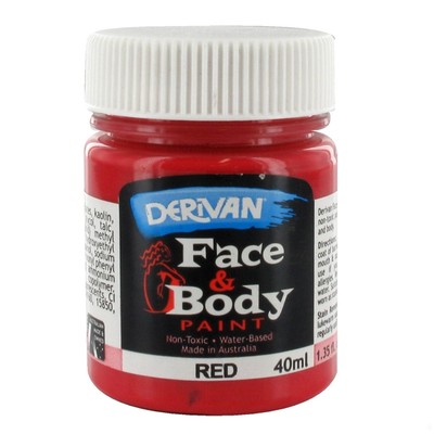 Red Face Paint 40ml Pk 1 