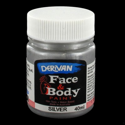 Silver Face Paint 40ml Pk 1 
