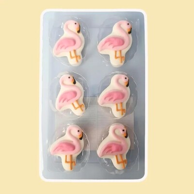 Flamingo Edible Icing Sugar Cake Decorations 6 Pack | Gluten Free