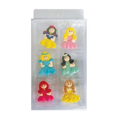 Princess Edible Icing Decorations (Pk 6)