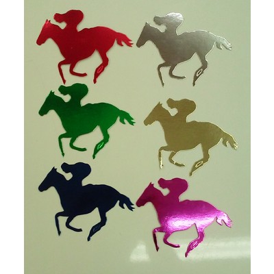 Small 120mm Horse Cutouts (Assorted Colours) Pk 6