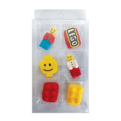 Lego Edible Icing Decoration (Pk 6)
