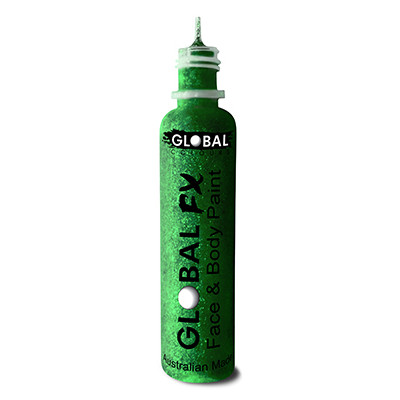 Emerald Green Glitter Face and Body Paint (36ml) Pk 1