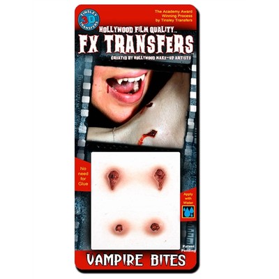 Small Vampire Bites 3D FX Scar Transfer Pk 1