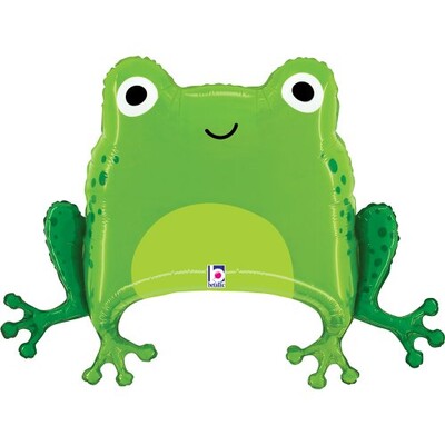 Green Frog Supershape Foil Balloon 71cm