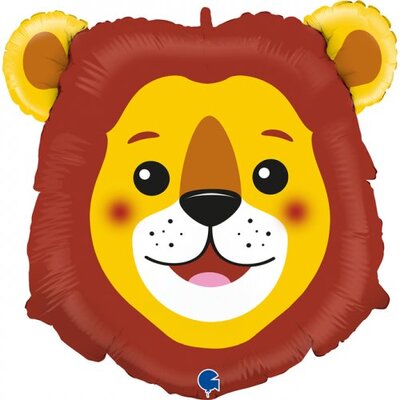 Animal Lion Head Supershape Foil Balloon (29in-74cm)