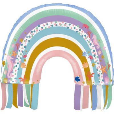 Maritime Rainbow Foil Supershape Balloon 64cm 