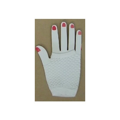Short White Fishnet Gloves (1 PAIR)