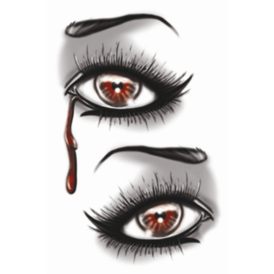 Gothic Evil Eye Temporary Tattoo (2 Tattoos) Pk 1