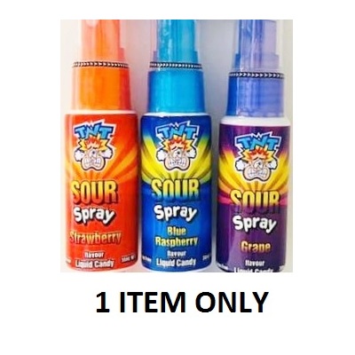 TNT Sour Spray Assorted Flavours (30ml) Pk 1