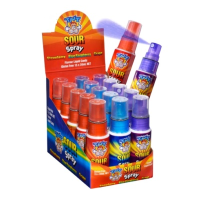 TNT Sour Spray Assorted Flavours (30ml) Pk 15