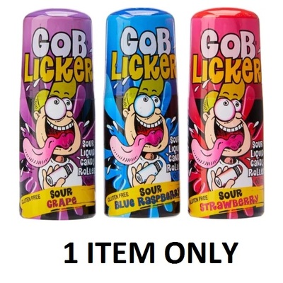 Gob Licker Sour Liquid Candy Roller 60ml Asst Flavours (Pk 1)